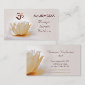 Ayurveda Visitenkarte (Vorne/Hinten)