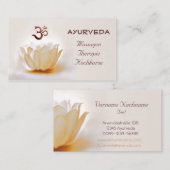 Ayurveda Visitenkarte (Vorne/Hinten)