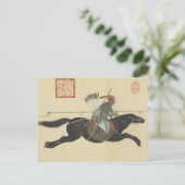 Ayusi Sweeping Bandits mit Lance Fine Art Postkarte (Stehend Vorderseite)