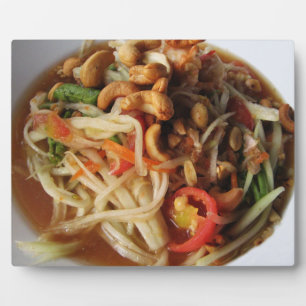 Ayutthaya Spicy Papaya Salad [Som Tam] mit Cashew Fotoplatte