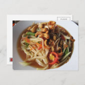 Ayutthaya Spicy Papaya Salad [Som Tam] mit Cashew Postkarte (Vorne/Hinten)