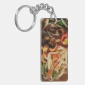 Ayutthaya Spicy Papaya Salad [Som Tam] mit Cashew Schlüsselanhänger (Vorderseite links)