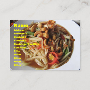 Ayutthaya Spicy Papaya Salad [Som Tam] mit Cashew Visitenkarte