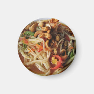 Ayutthaya Spicy Papaya Salad [Som Tam] with Cashew Magnet