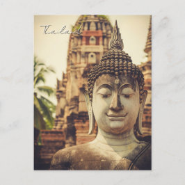 Ayutthaya Thailand Buddha-Statue Postkarte