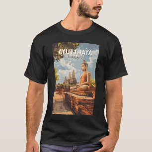 Ayutthaya Thailand Reise Kunst Vintage T-Shirt