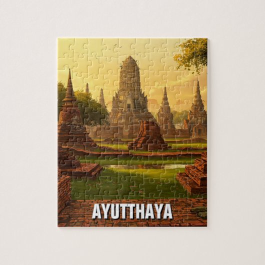 Ayutthaya Thailand Travel Puzzle (Vertikal)