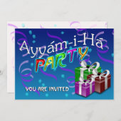 Ayyám-i-Há-Party Einladung (Vorne/Hinten)