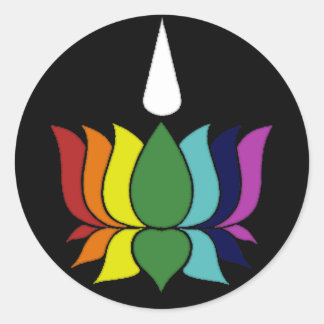Ayyavazshi Lotus Runder Aufkleber