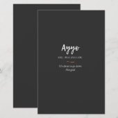 ayyo-Definition für Malayalam-Shirt Briefpapier (Vorne/Hinten)