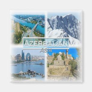 AZ0010 Asien, Aserbaidschan, Mingachevir, Kühlschr Magnet