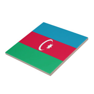 AZ001 Aserbaidschan FLAG Aserbaidschan, Fliese