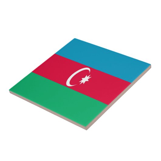 AZ001 Aserbaidschan FLAG Aserbaidschan, Fliese (Seite)