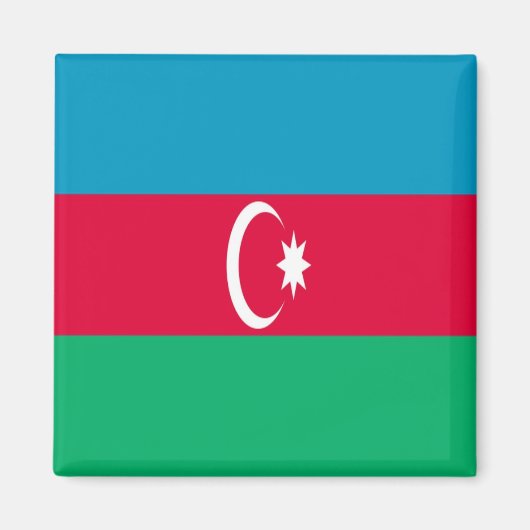 AZ001 Aserbaidschan FLAG Aserbaidschan, Kühlschran Magnet (Vorne)