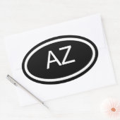AZ Arizona Euro Style Oval Sticker (Umschlag)