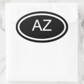 AZ Arizona Euro Style Oval Sticker (Tasche)
