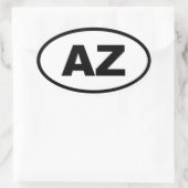 AZ Arizona Ovaler Aufkleber (Tasche)