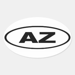 AZ Arizona Ovaler Aufkleber