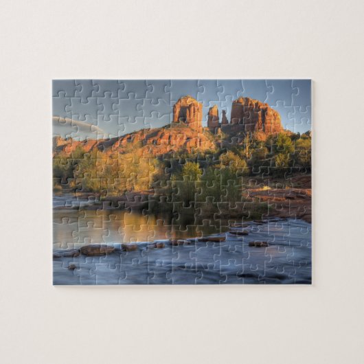 AZ, Arizona, Sedona, Bergmond-Erholung 3 Puzzle (Horizontal)