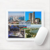 AZ Aserbaidschan - Baku - Maiden Tower - Mousepad (Mit Mouse)