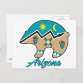 AZ Bear Clan Postkarte (Vorne/Hinten)