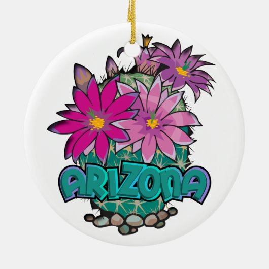 AZ Cactus Blooms Ornament (Hinten)