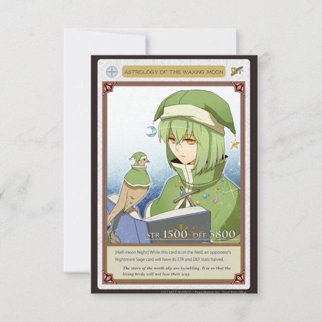 AZ card - Astrology of the Waxing Moon (Vorderseite)