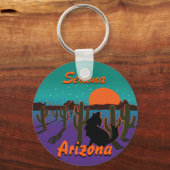 AZ-Coyote IHRE STADT ZURÜCK Schlüsselanhänger (Vorderseite)