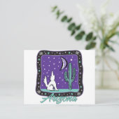 AZ-Coyote Postkarte (Stehend Vorderseite)