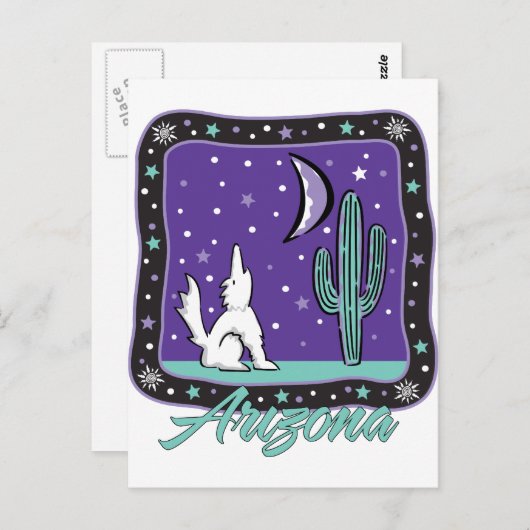 AZ-Coyote Postkarte (Vorne/Hinten)