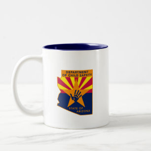 AZ DCS-Tasse - blauer Innenraum Zweifarbige Tasse