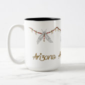 AZ Feather Necklace Zweifarbige Tasse (Links)