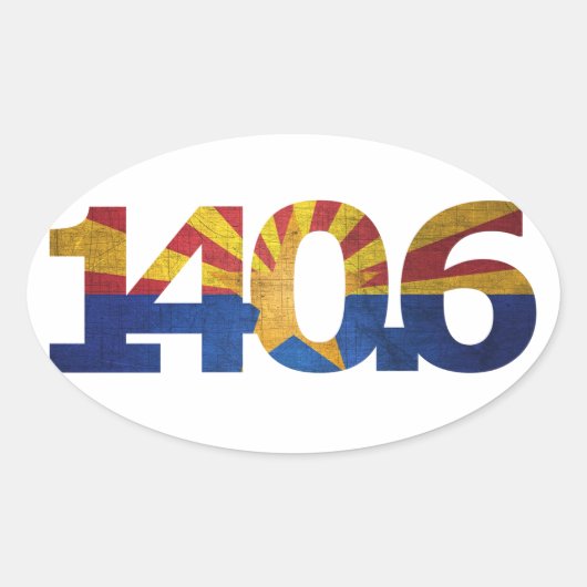 AZ Flag Triathlon-Sticker für lange Distanz Ovaler Aufkleber (Vorderseite)