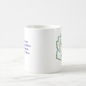 AZ Fluss-Logo, gerade weil Sie sie nicht sehen Kaffeetasse (Mittel)