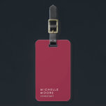 AZ Kardinals Red Creative Simple Schlicht Trendy Gepäckanhänger<br><div class="desc">Diese Vorlage kann an alle beruflichen Beruf angepasst werden.</div>