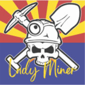 AZ Lady Miner Sticker (Vorderseite)