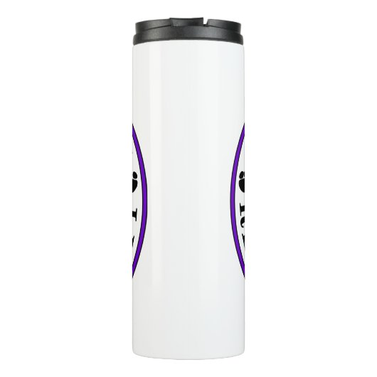 AZ Mops-Leben Isolierschale Thermosbecher (Rückseite)