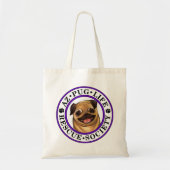 AZ Mops-Leben-Tasche mit Singlelogo Tragetasche (Vorne)