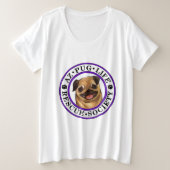 AZ Mops Life plus Größen-Shirt Große Größe T-Shirt (Design vorne)
