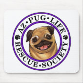 AZ Mops Life Quadrat-Mausklick Mousepad (Vorne)