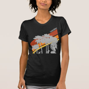 AZ Palmen-Grau Silouhettes T-Shirt