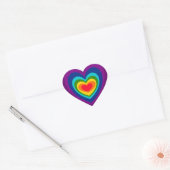 AZ- Rainbow-Heart-Stickers Herz-Aufkleber (Umschlag)