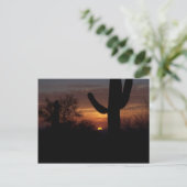 AZ Sonnenuntergang 1 Postkarte (Stehend Vorderseite)