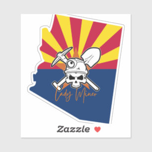 AZ Staat Lady Miner Sticker