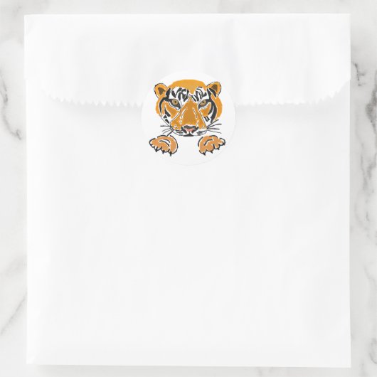AZ- Tigers an Paws Stickers (Tasche)