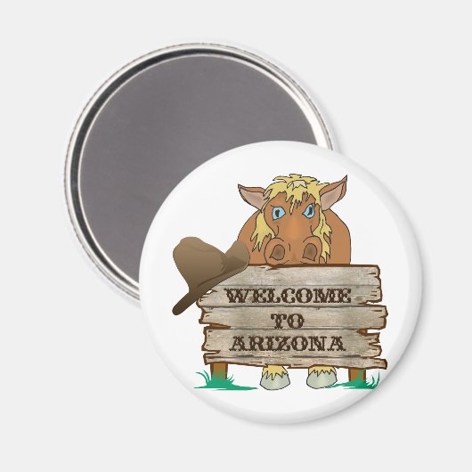 AZ - Willkommen beim Pferd von Arizona Magnet (Vorderseite/Rückseite)