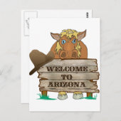 AZ - Willkommen beim Pferd von Arizona Postkarte (Vorne/Hinten)