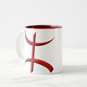 aza Berberrot Zweifarbige Tasse (Vorderseite Links)