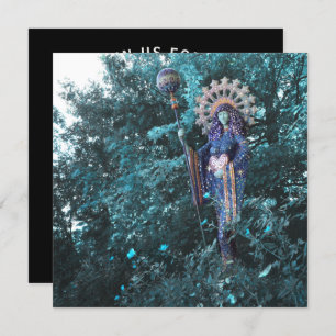 Aza-Göttin der weiblichen Energie des Kosmos Einladung