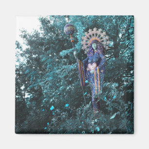 Aza-Göttin der weiblichen Energie des Kosmos Magnet